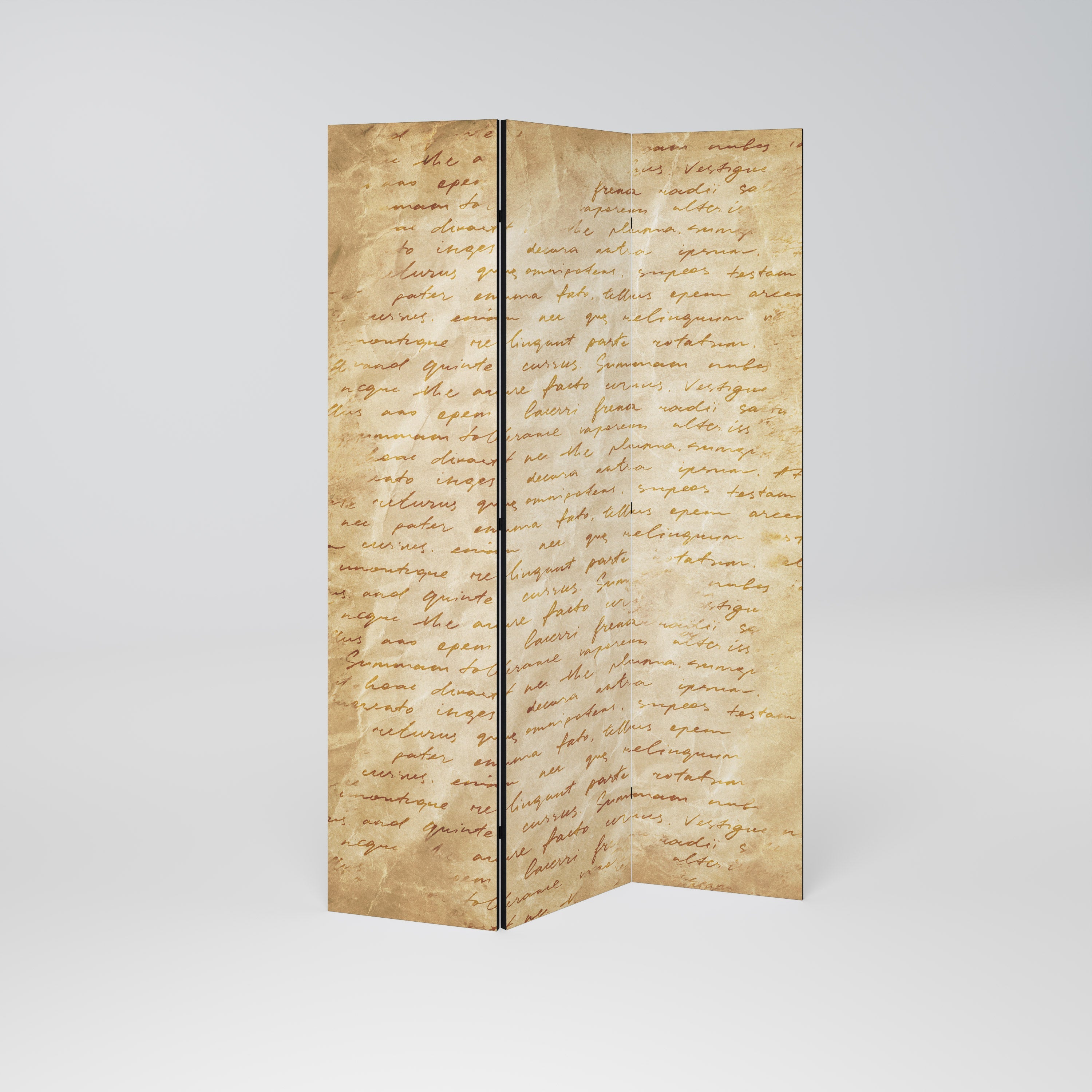 PAGES OF MEMORY Dekorativer 3-teiliger Raumteiler