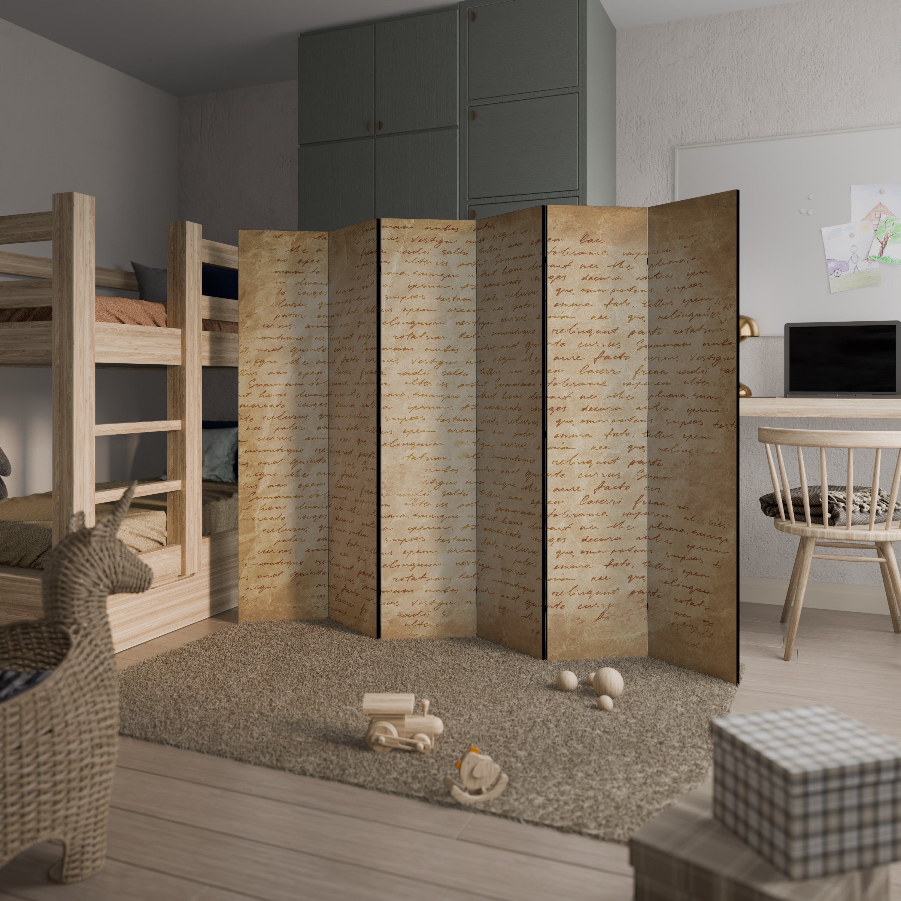 PAGES OF MEMORY 6-Panel Room Divider