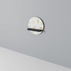 SPOTTED DAZE Rundes Kunstregal in Schwarz