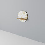 SPOTTED DAZE Rundes Kunstregal in Eiche-Optik