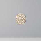 CLUSTER CRAFTS Ovales Kunstregal in Eiche-Optik