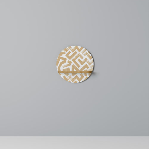 CLUSTER CRAFTS Rundes Kunstregal in Eiche-Optik