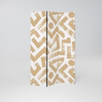 CLUSTER CRAFTS Dekorativer Paravent - 3-teilig