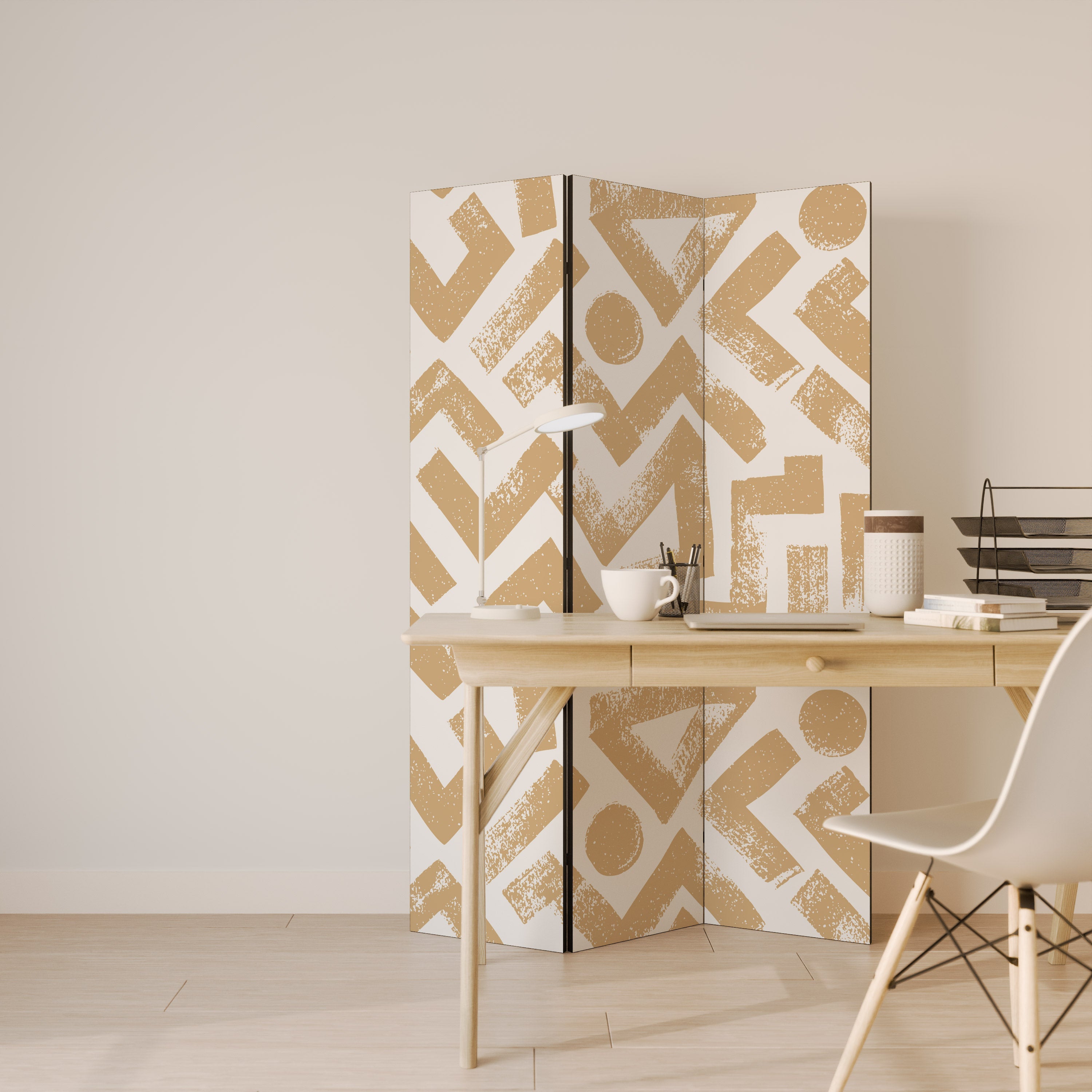 CLUSTER CRAFTS Dekorativer 3-teiliger Raumteiler