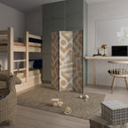 CLUSTER CRAFTS Dekorativer Paravent - 3-teilig