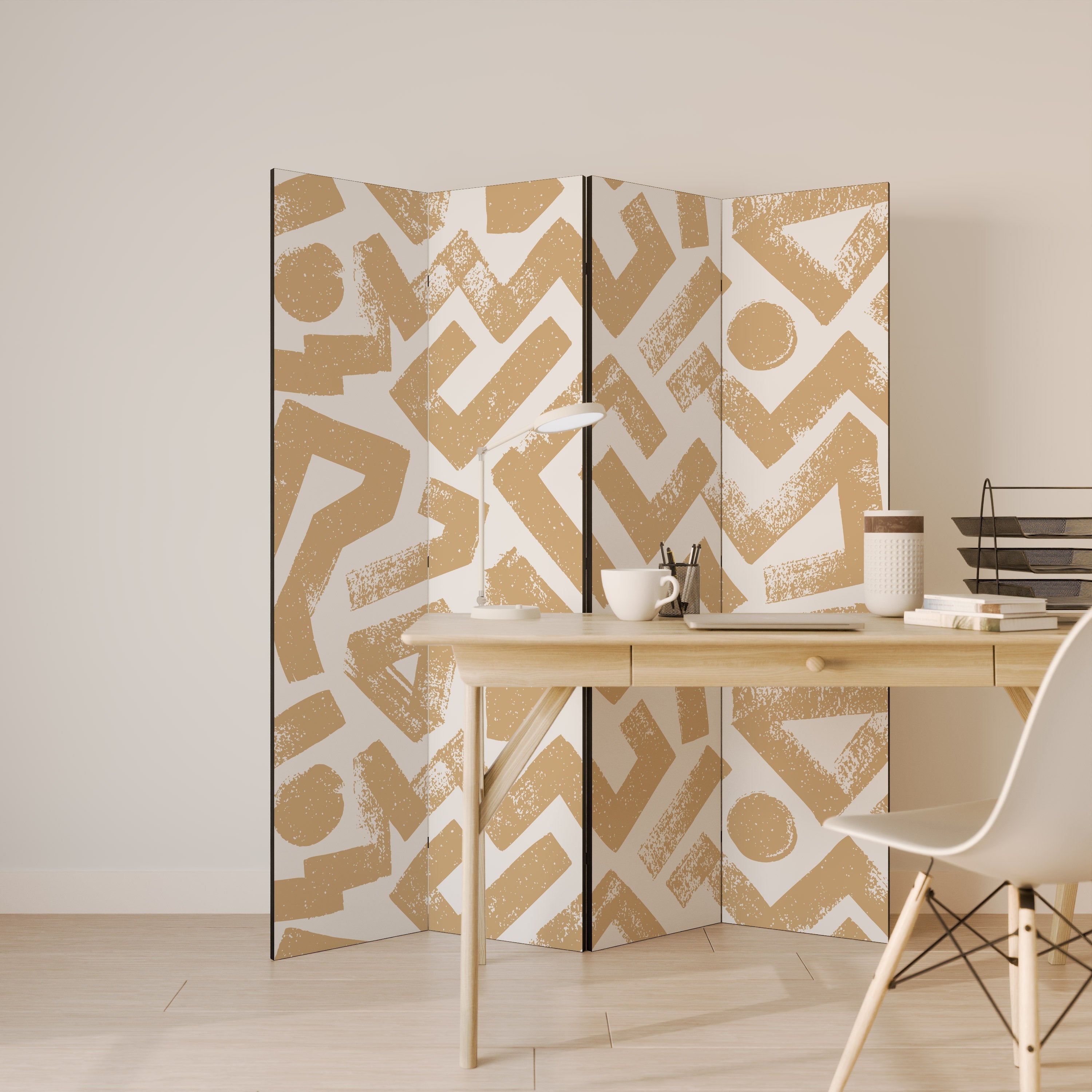 CLUSTER CRAFTS Dekorativer 4-teiliger Raumteiler