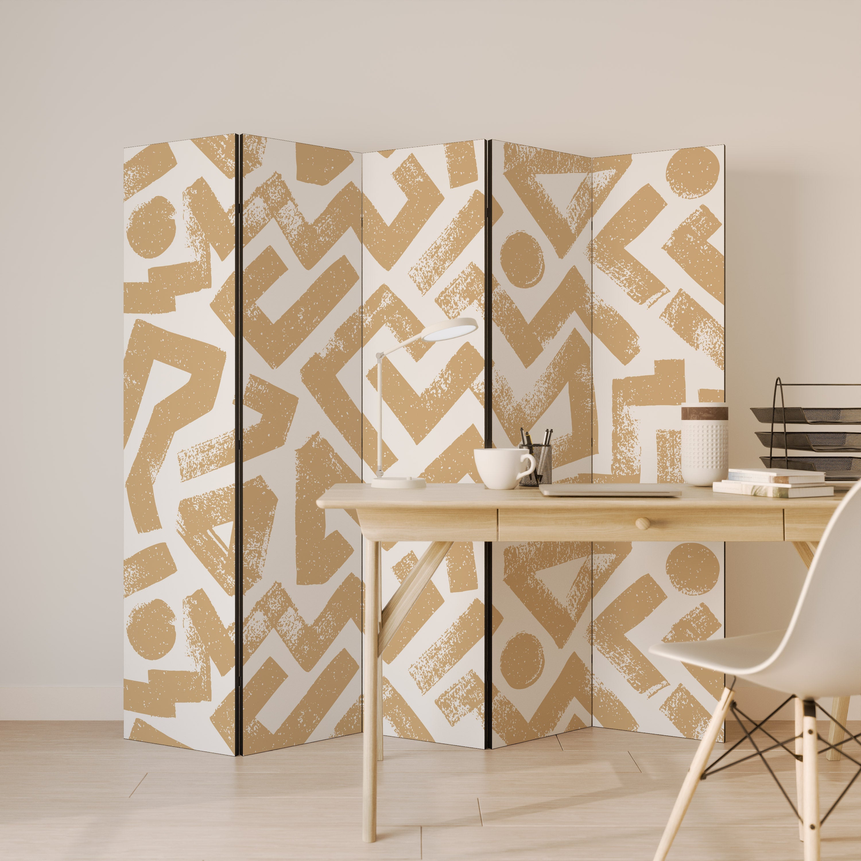 CLUSTER CRAFTS Decorative 5-Panel Room Divider