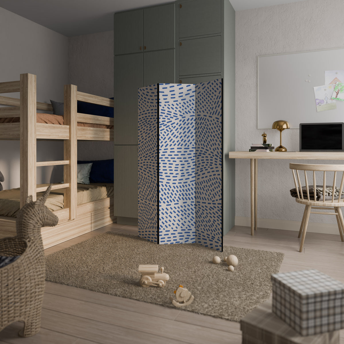 HEAVENLY SHREDS 3-Panel Room Divider