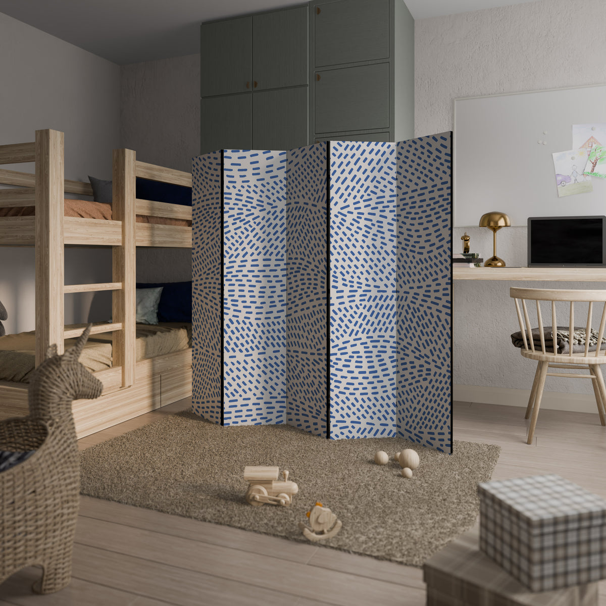 HEAVENLY SHREDS 5-Panel Room Divider