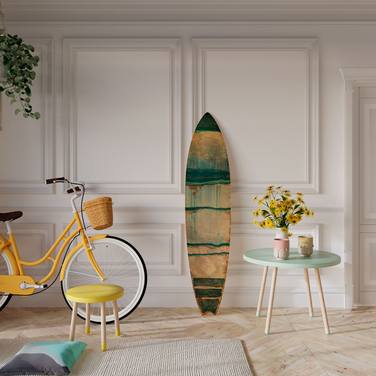 EMERALD MELANCHOLY Deko-Surfboard