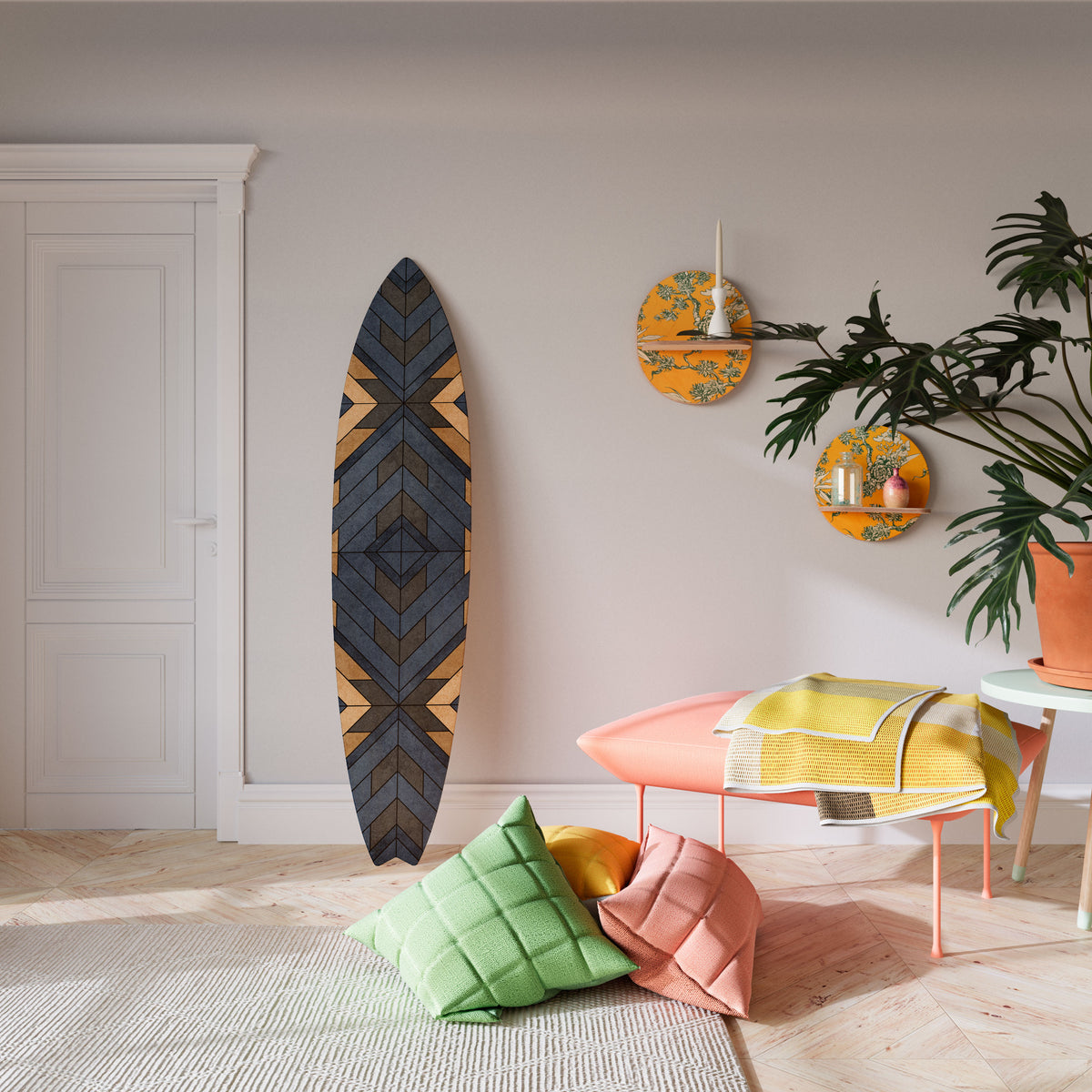 CRAFTY GEOMETRY Surfboard Decorative Panel
