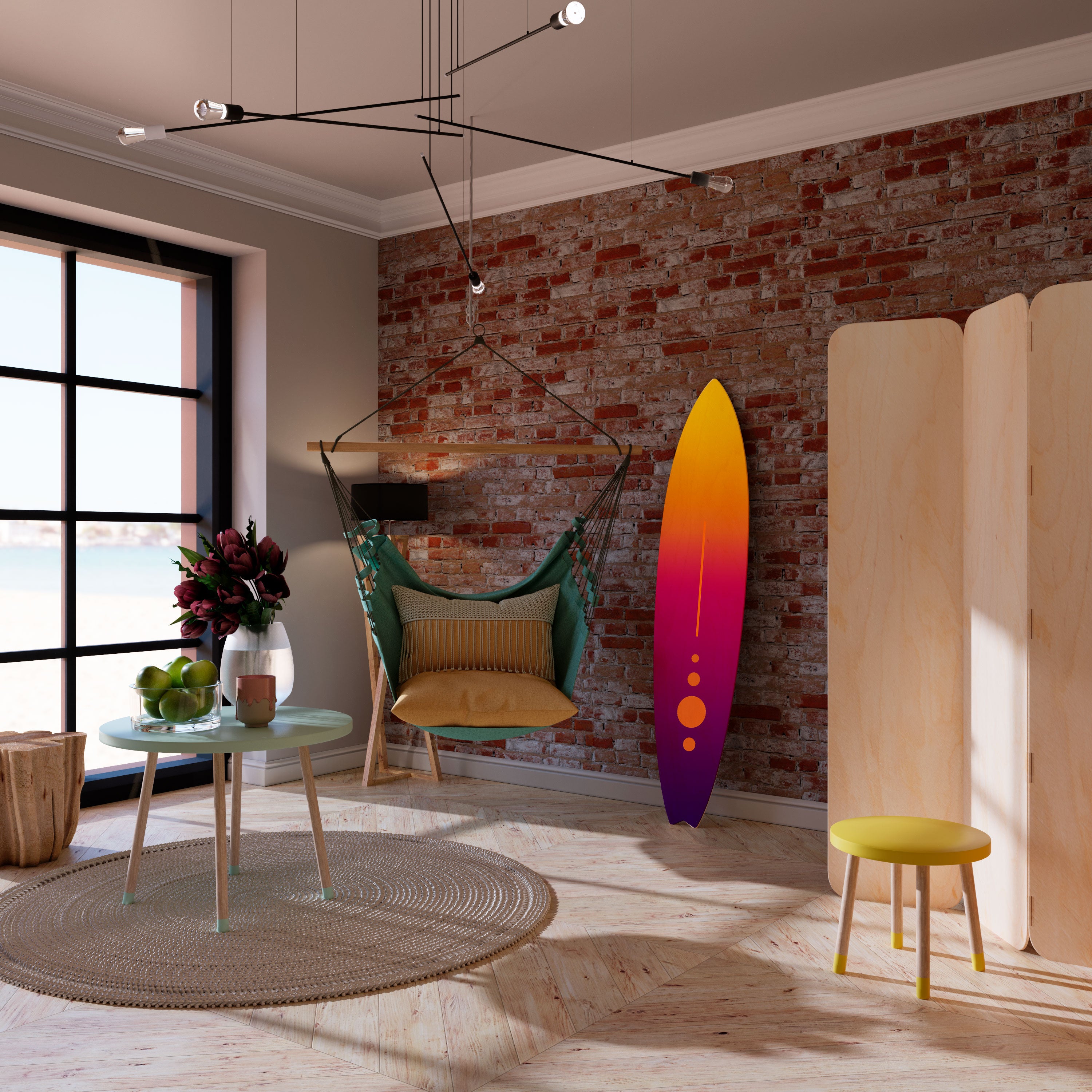 FRESH HORIZON Deko-Surfboard