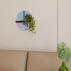 TIDAL STRIPE Ovales Kunstregal in Schwarz