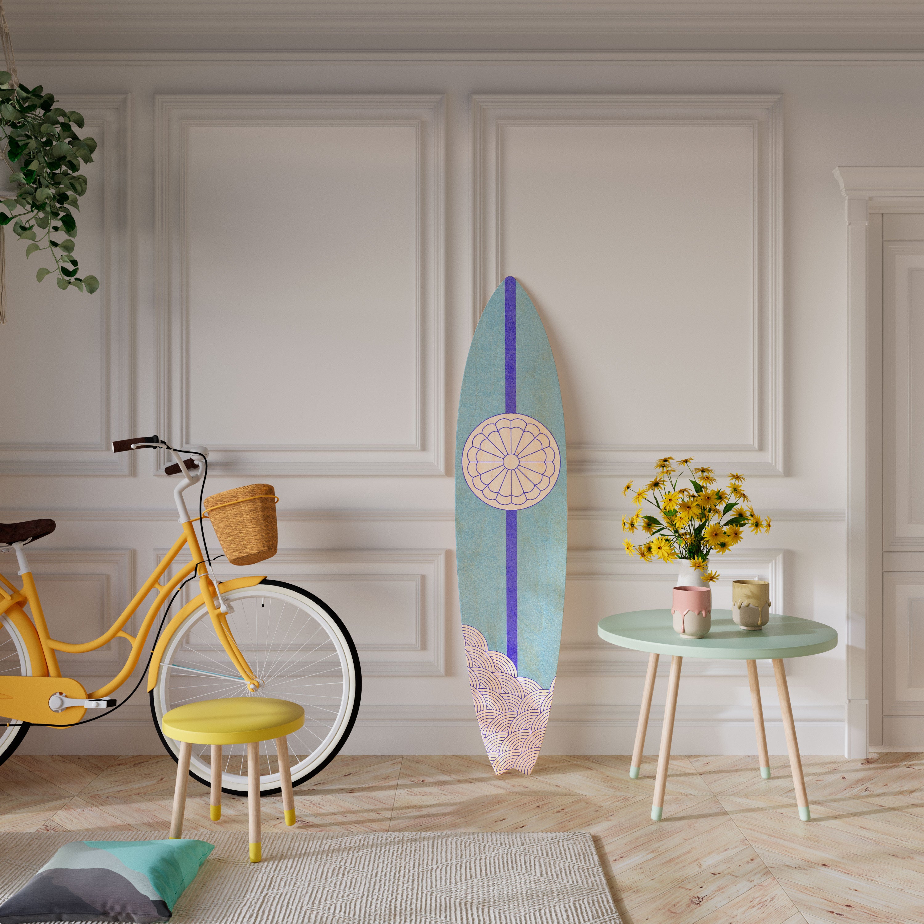 TIDAL STRIPE Deko-Surfboard