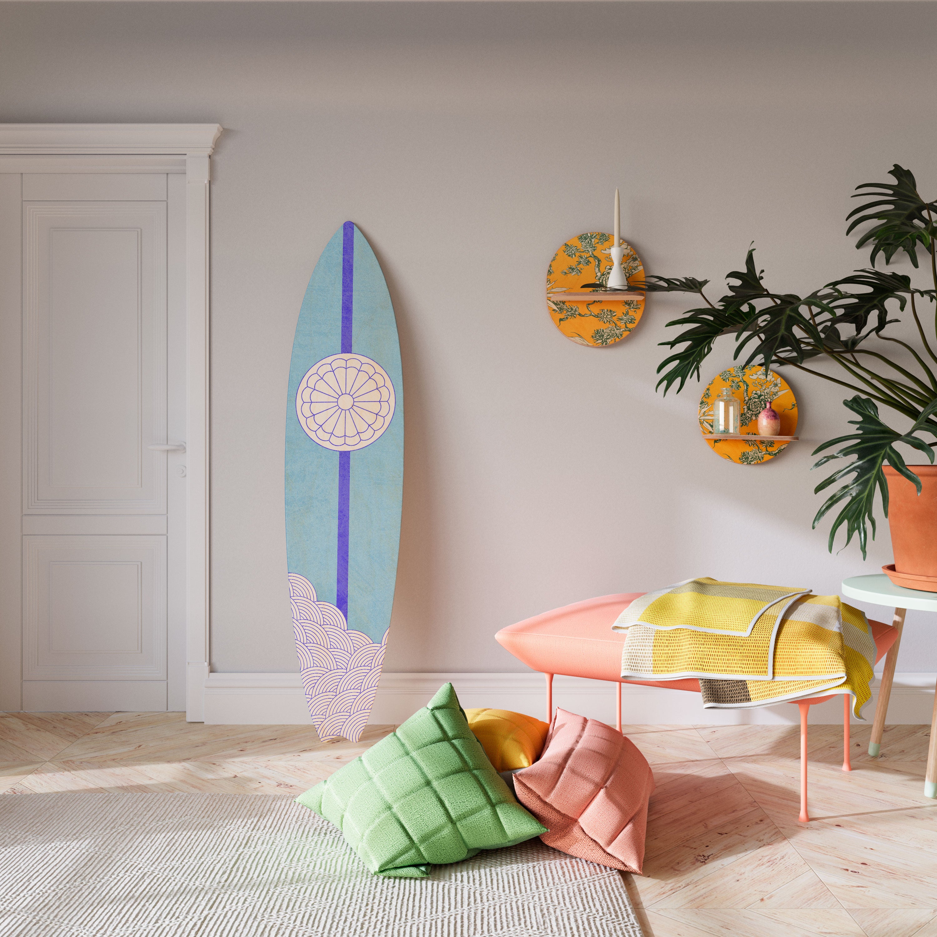 TIDAL STRIPE Deko-Surfboard