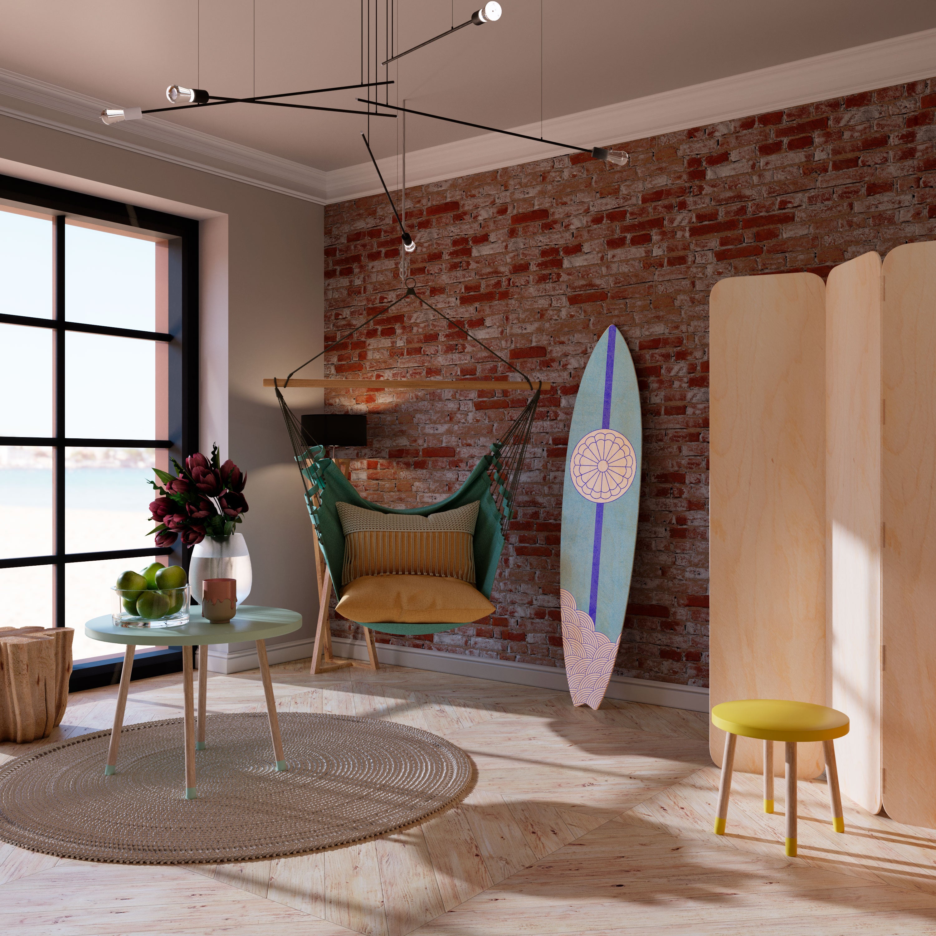 TIDAL STRIPE Deko-Surfboard