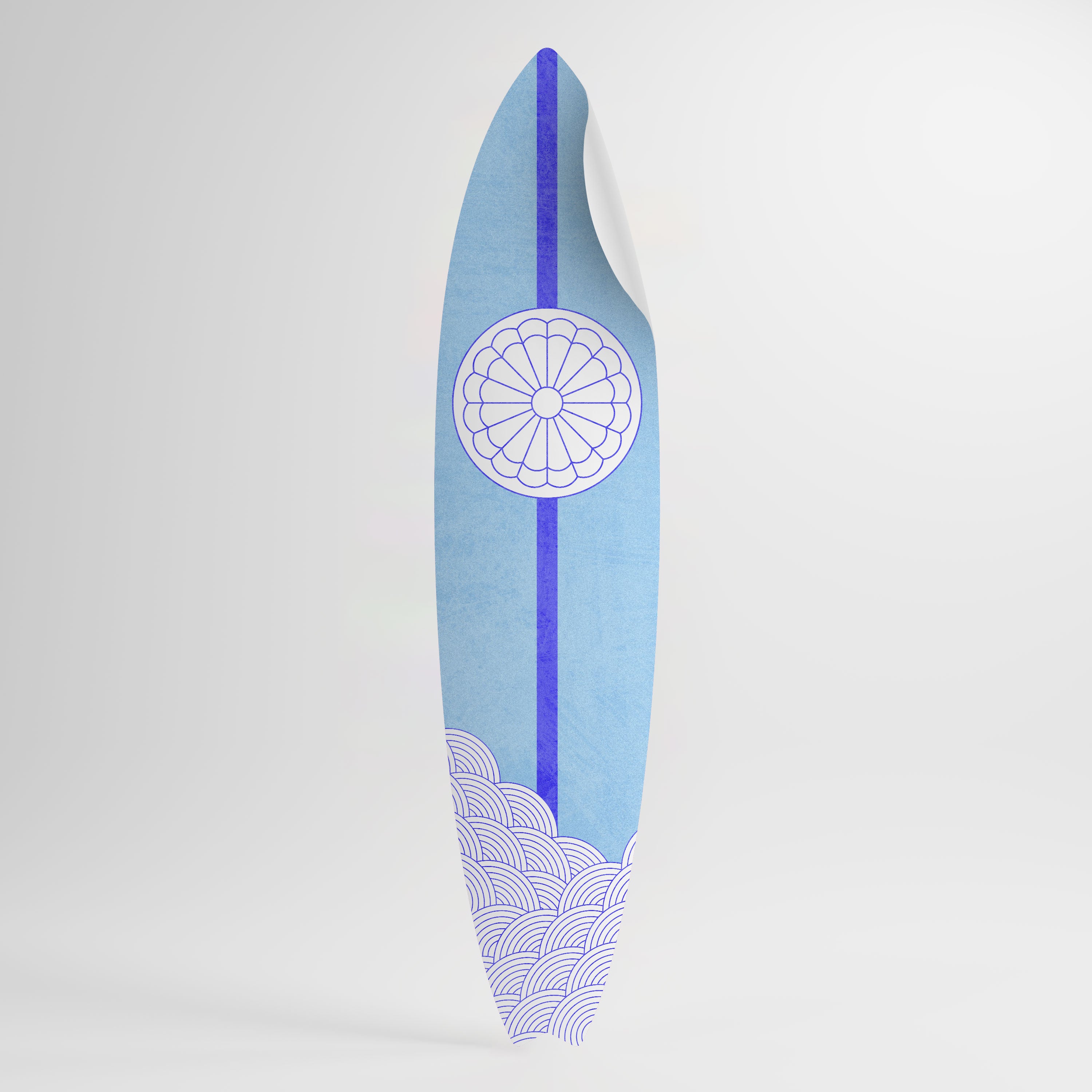 TIDAL STRIPE Peel and Stick Surfboard Sticker