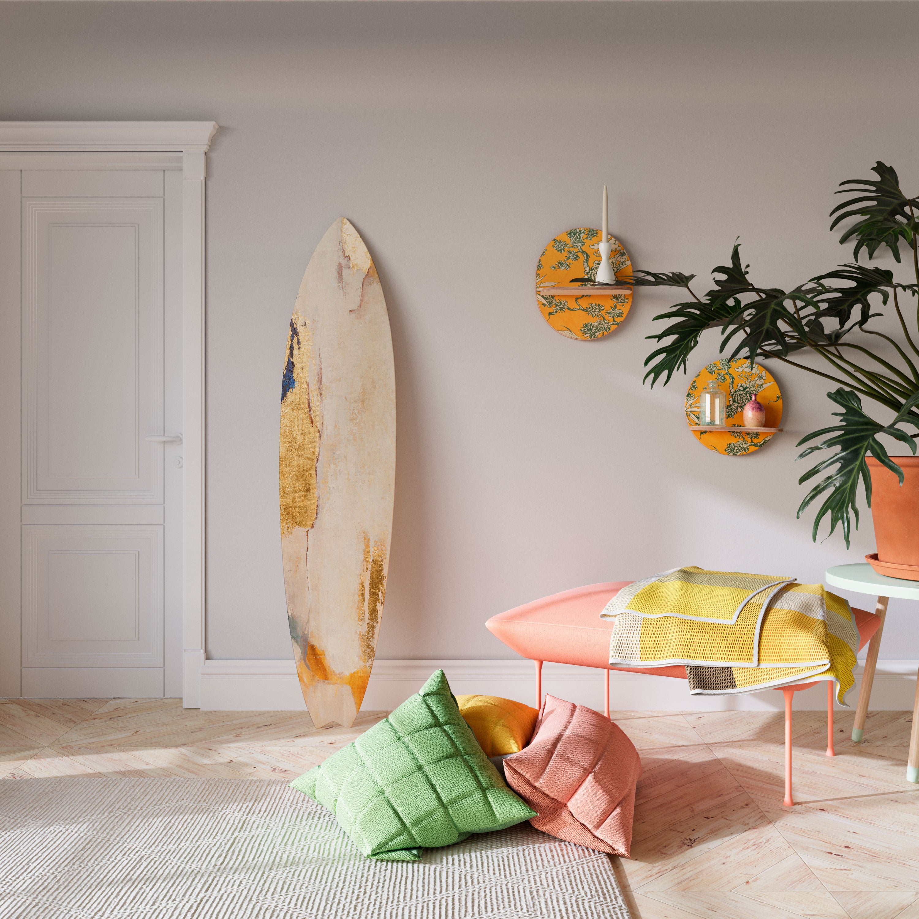 ELEMENTAL SURFACE STORY Deko-Surfboard