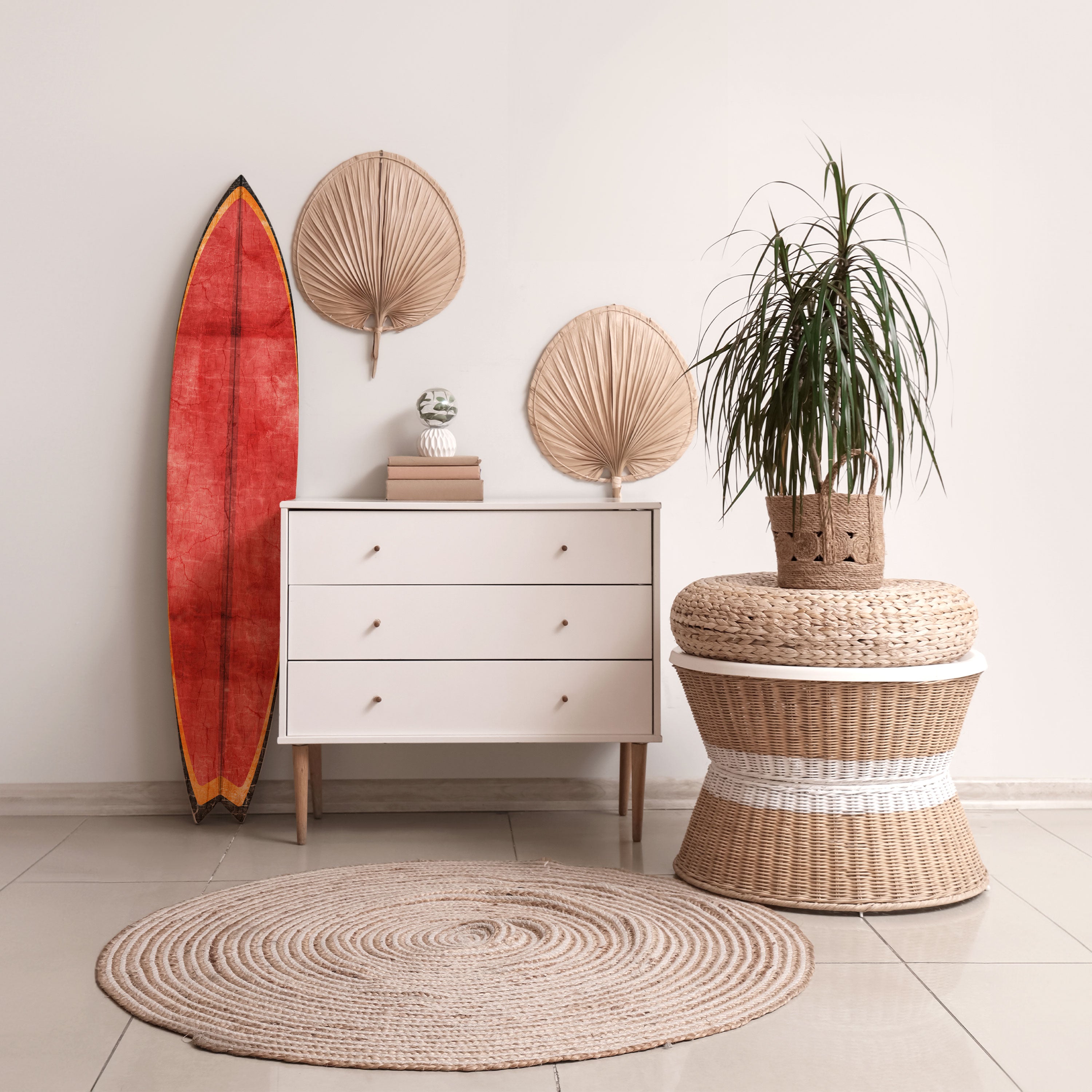 SCARLET EDGE Deko-Surfboard