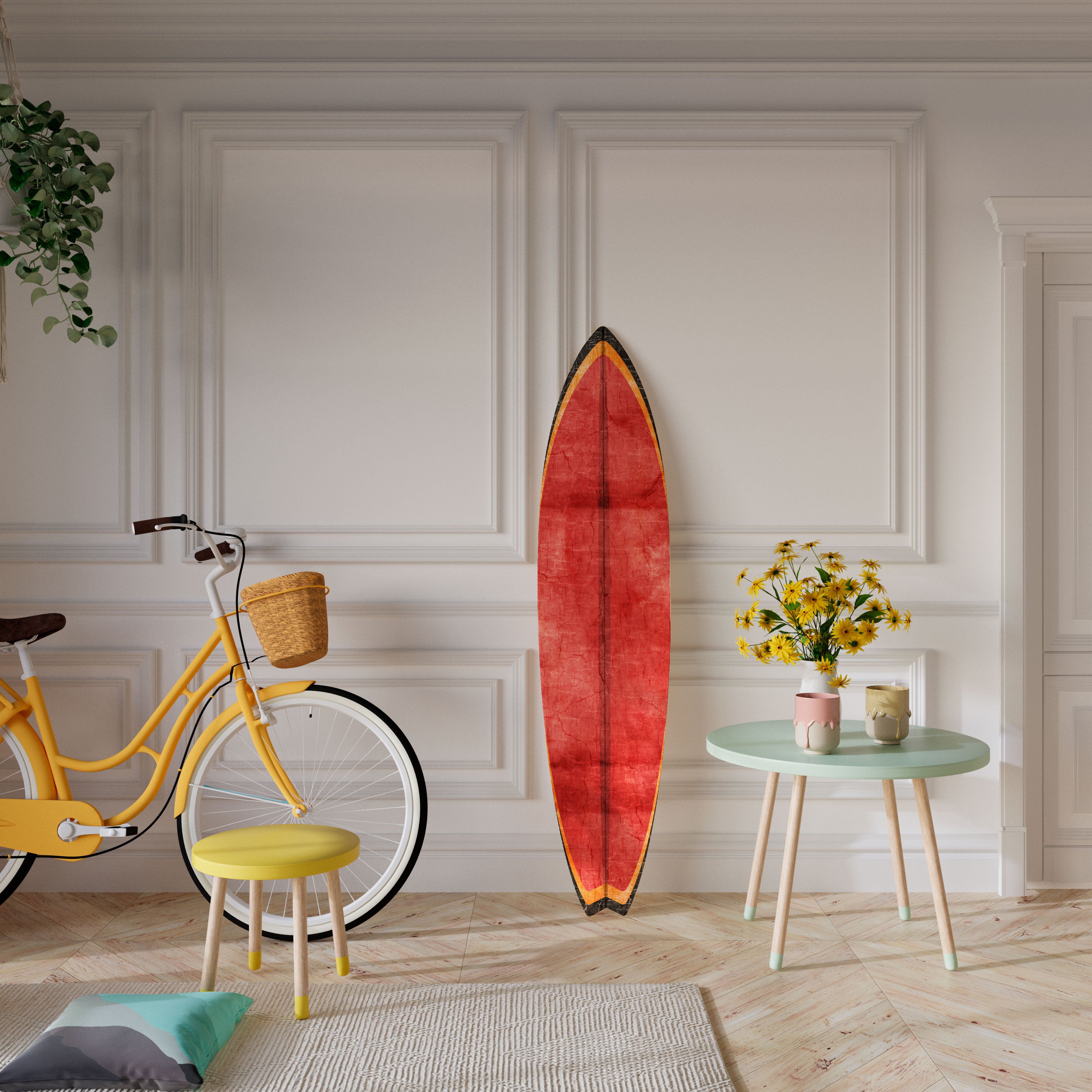 SCARLET EDGE Deko-Surfboard