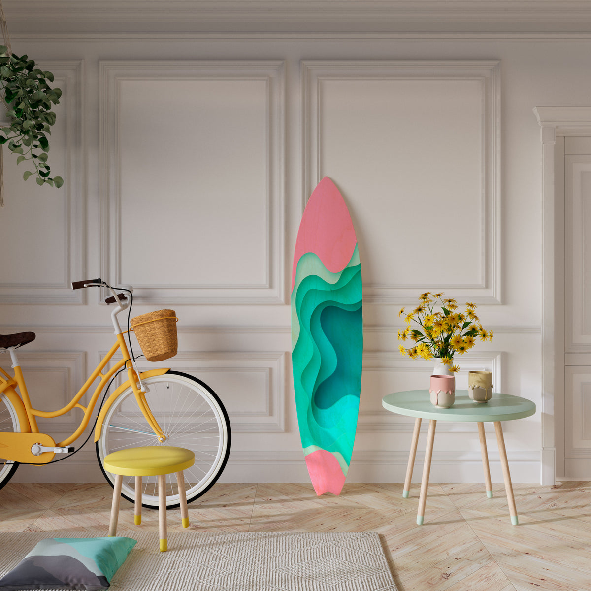 CYANIC ABYSS Deko-Surfboard