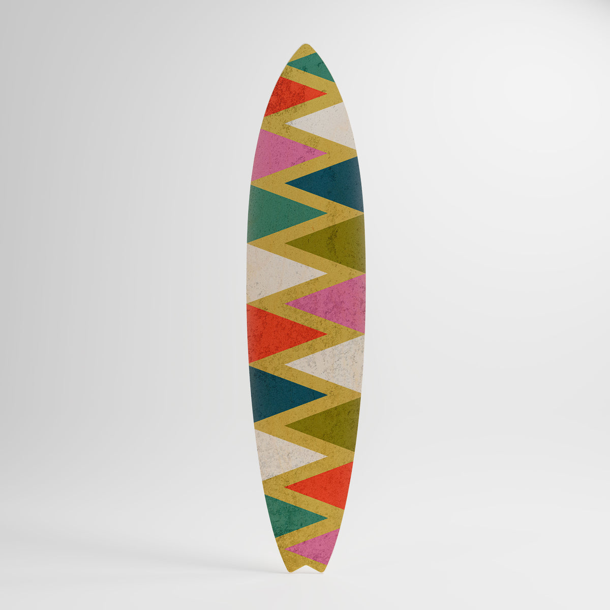 COLORFUL TRIANGLES Deko-Surfboard
