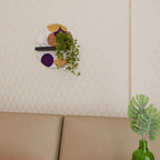 CRACKED GEOMETRY Ovales Kunstregal in Schwarz