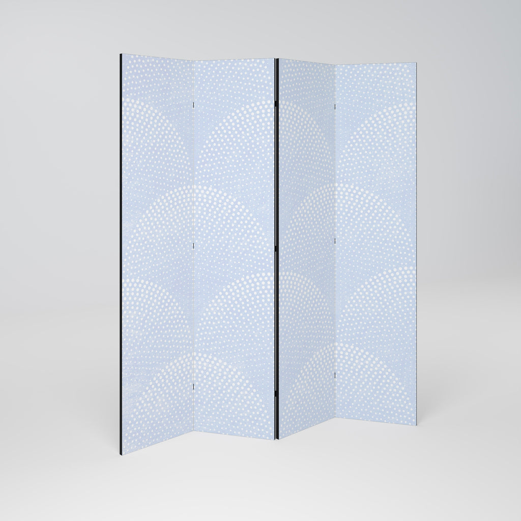 HARMONIOUS CURVES DISPLAY Decorative 4-Panel Room Divider