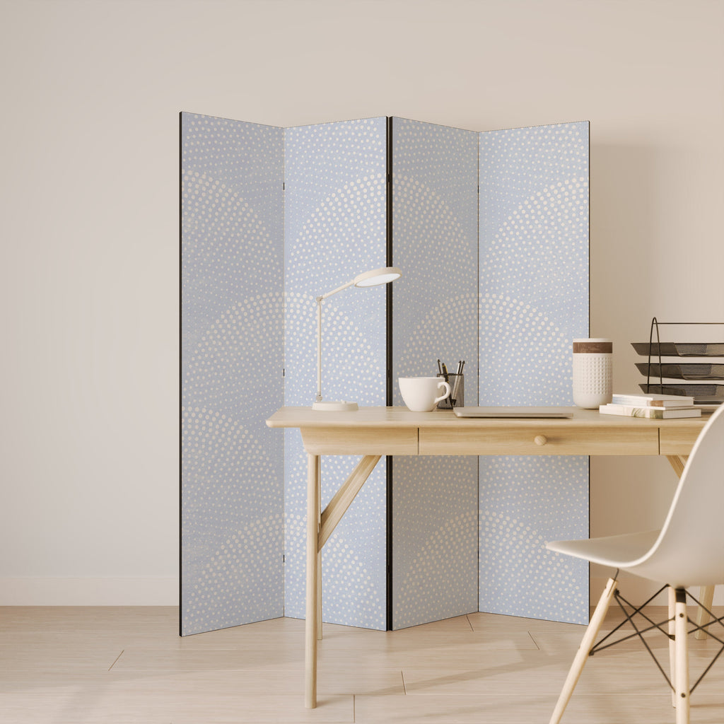 HARMONIOUS CURVES DISPLAY Decorative 4-Panel Room Divider