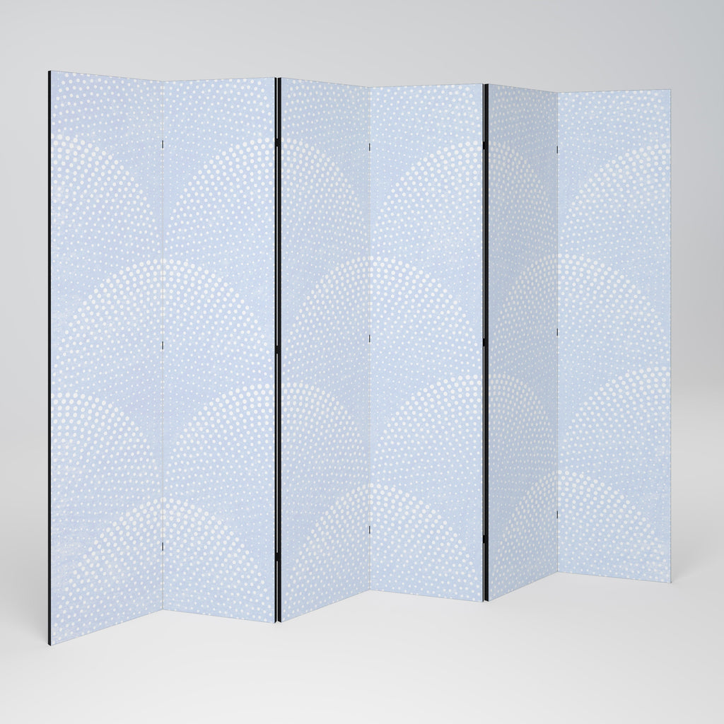 HARMONIOUS CURVES DISPLAY Decorative 6-Panel Room Divider