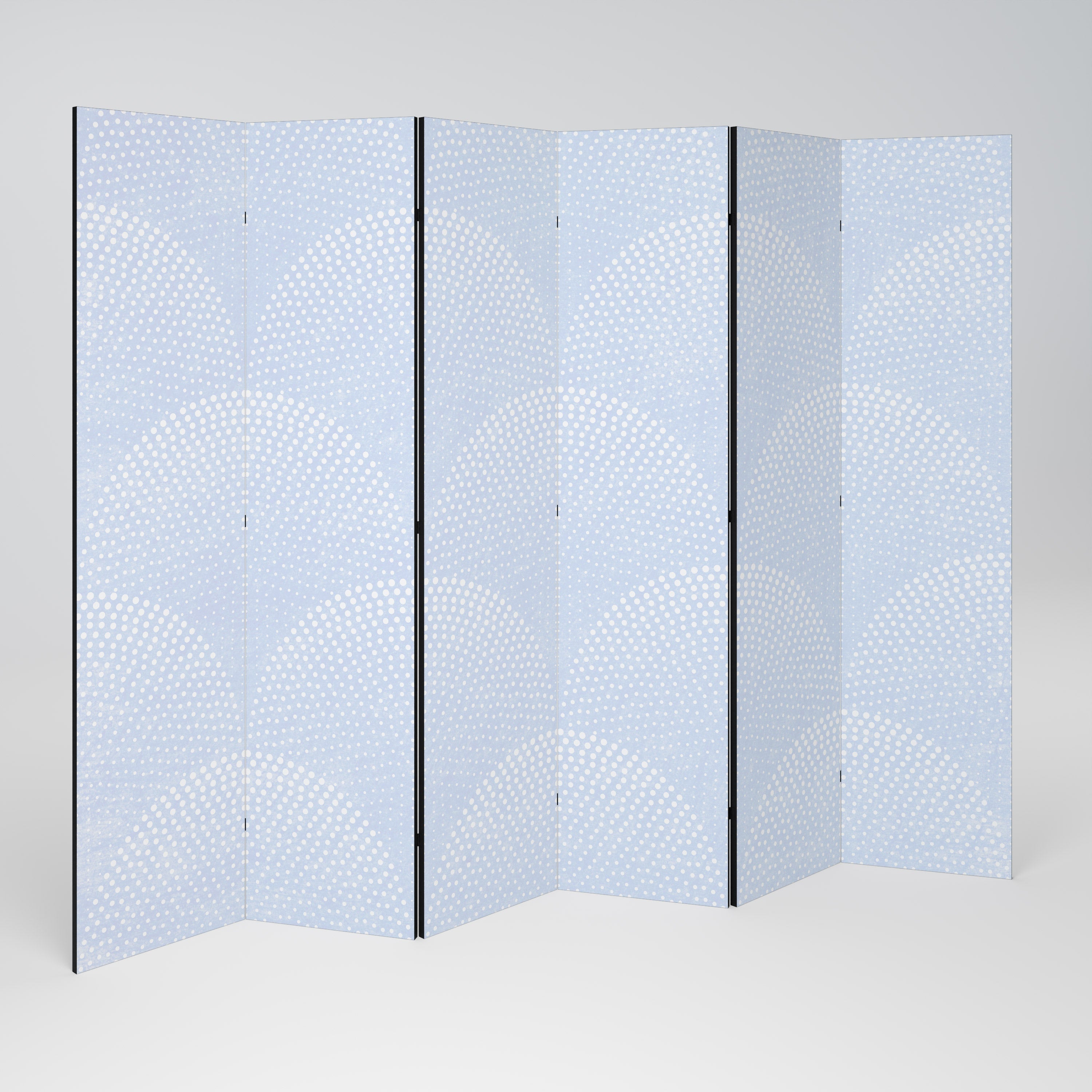 HARMONIOUS CURVES DISPLAY Decorative 6-Panel Room Divider