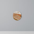 SANDHILLS SPLENDOUR Ovales Kunstregal in Eiche-Optik