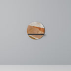 SANDHILLS SPLENDOUR Rundes Kunstregal in Schwarz