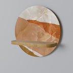 SANDHILLS SPLENDOUR Rundes Kunstregal in Eiche-Optik