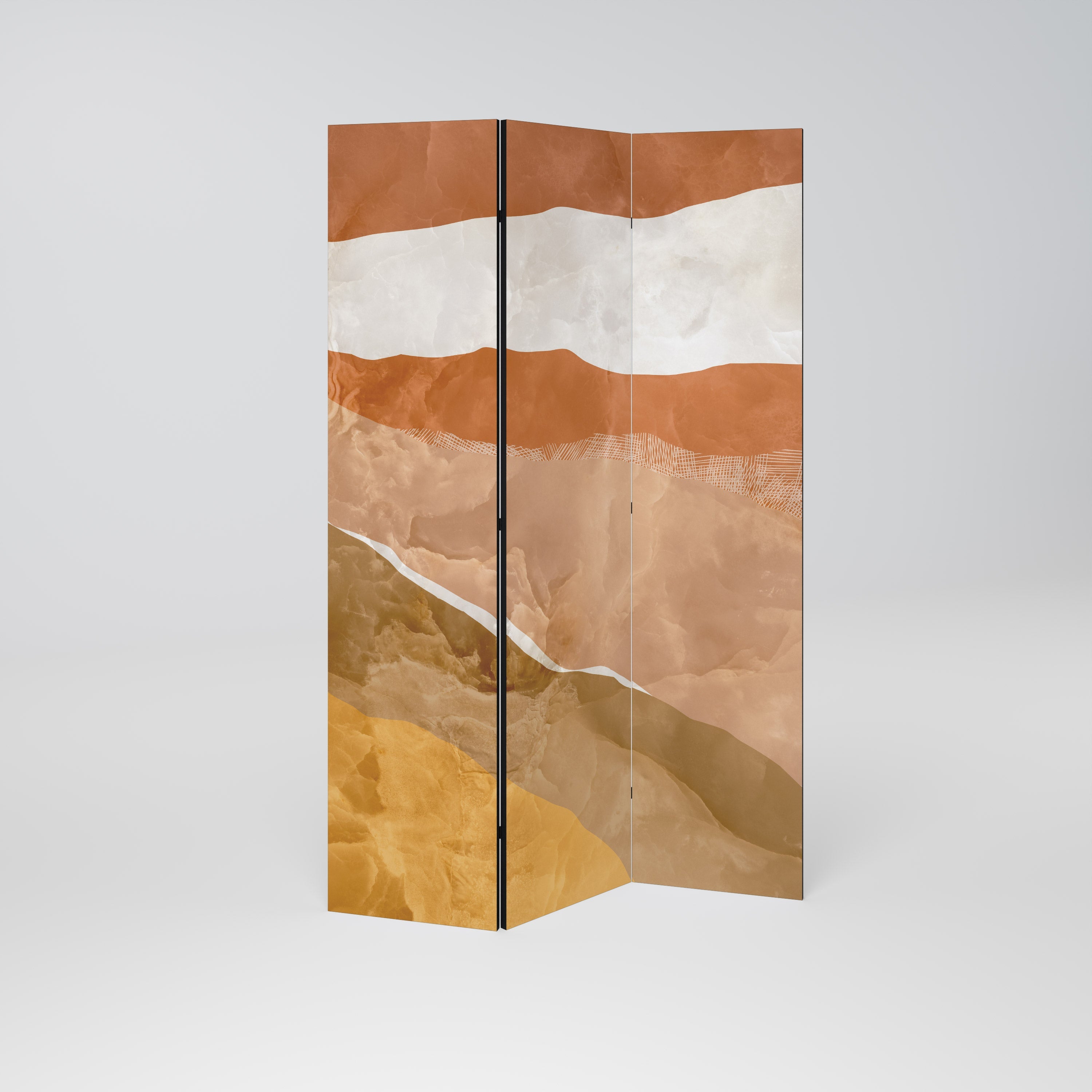 SANDHILLS SPLENDOUR Dekorativer 3-teiliger Raumteiler