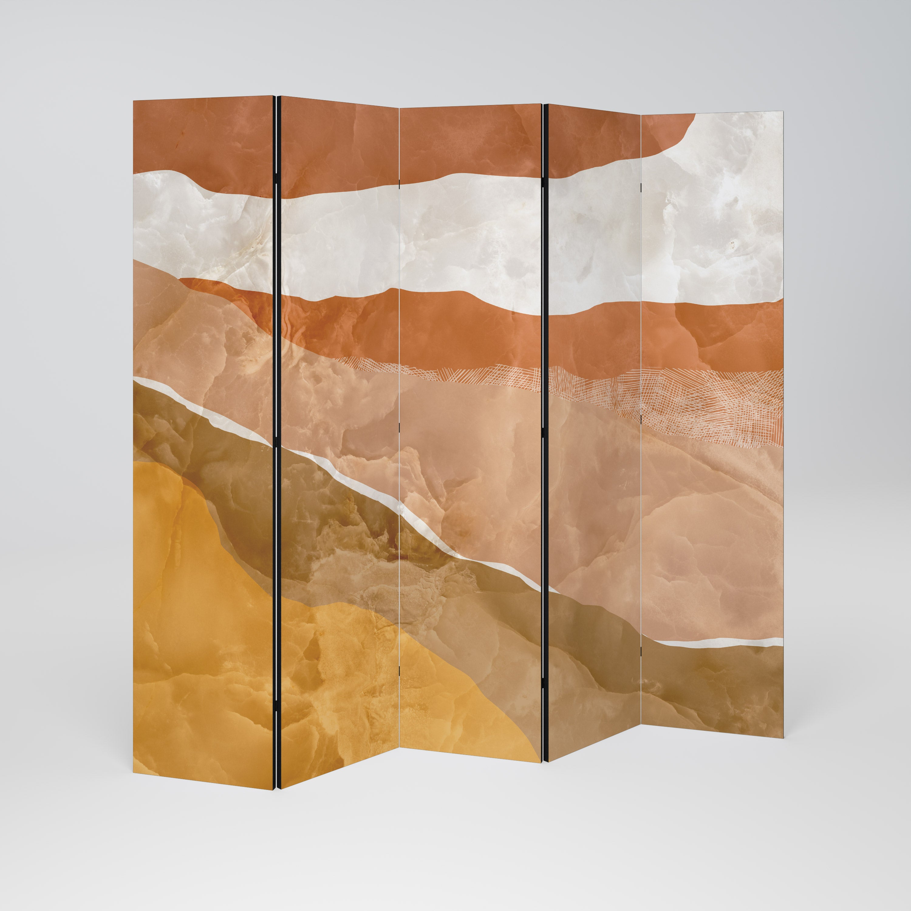 SANDHILLS SPLENDOUR 5-Panel Room Divider