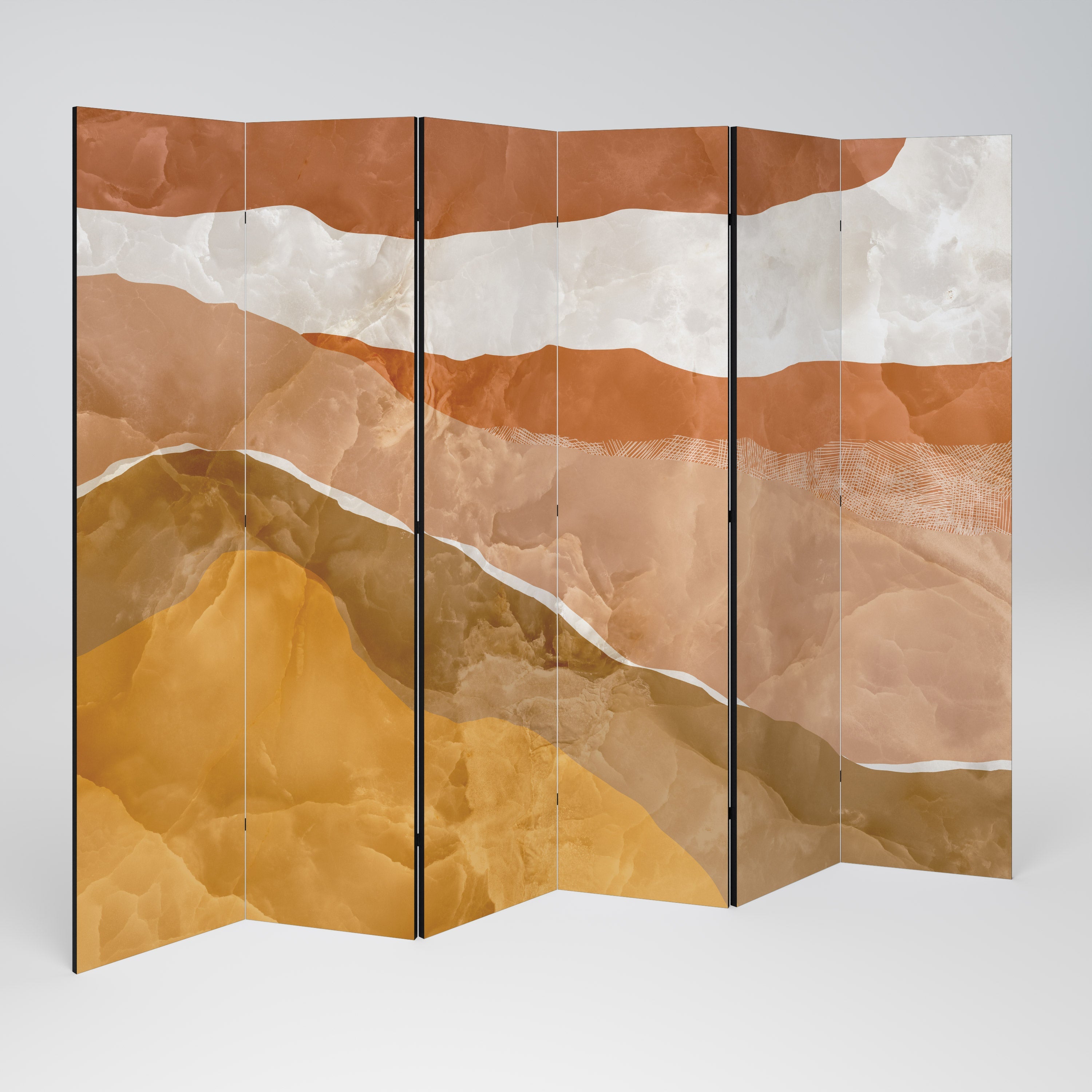 SANDHILLS SPLENDOUR Decorative 6-Panel Room Divider