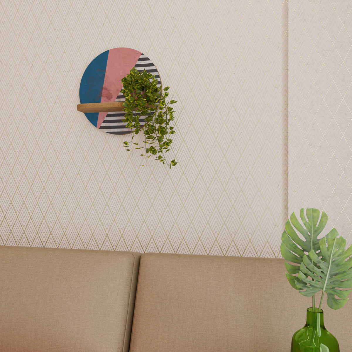 GLAMOROUS STRIPE Art Shelf