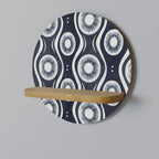 GRAPHITE EYES Rundes Kunstregal in Eiche-Optik