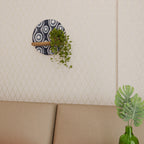 GRAPHITE EYES Rundes Kunstregal in Eiche-Optik