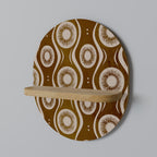 BROWN EYES Ovales Kunstregal in Eiche-Optik