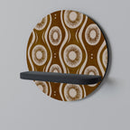 BROWN EYES Rundes Kunstregal in Schwarz