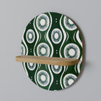 GREEN EYES Ovales Kunstregal in Eiche-Optik