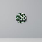 GREEN EYES Rundes Kunstregal in Schwarz