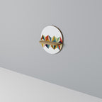 TESSELATE TREASURES Ovales Kunstregal in Eiche-Optik