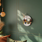 TESSELATE TREASURES Ovales Kunstregal in Eiche-Optik