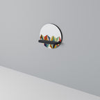 TESSELATE TREASURES Rundes Kunstregal in Schwarz