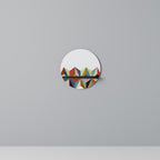 TESSELATE TREASURES Rundes Kunstregal in Schwarz