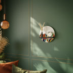 TESSELATE TREASURES Rundes Kunstregal in Schwarz