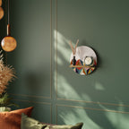 TESSELATE TREASURES Rundes Kunstregal in Eiche-Optik